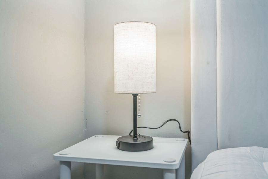 Nightstand and lamp